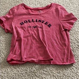 hollister striped red shirt